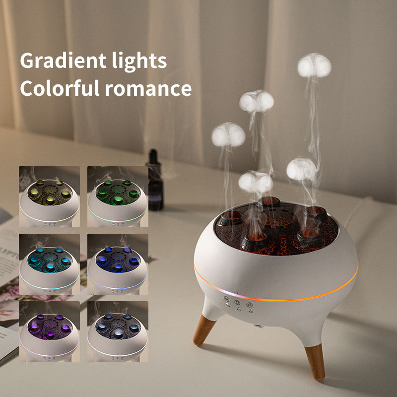 JellyfishHumidifier Detailansicht mit Maßen