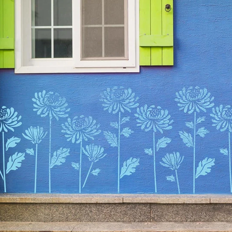 FlowerDecor – Wiederverwendbare DIY-Wandschablonen