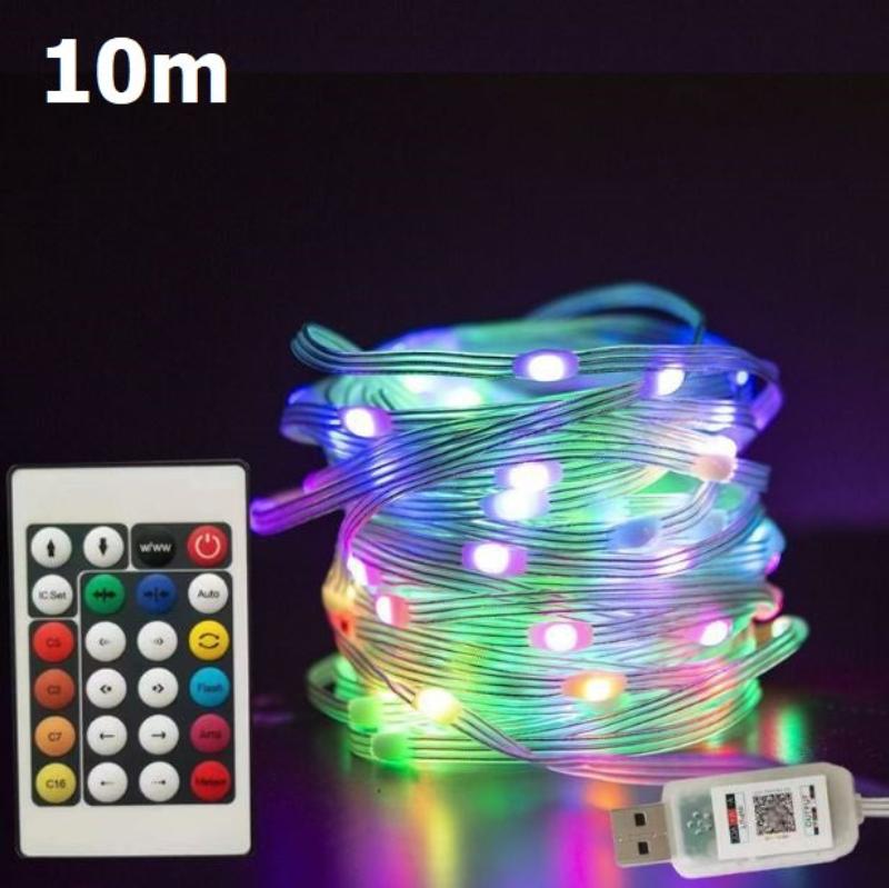 StringLight – Bunte LED Lichterkette mit Fernbedienung und Musikmodus