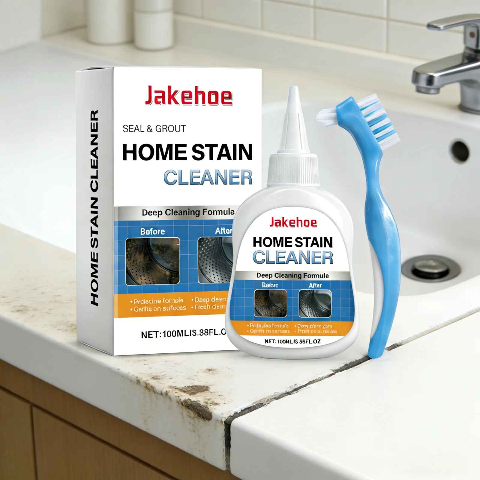 StainSolution Fleckentferner mit Schrubber