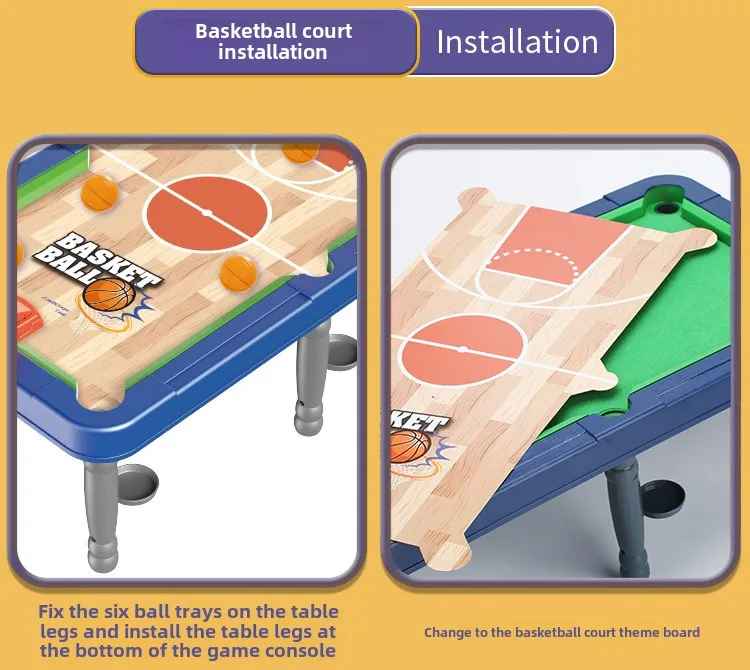 MiniArena 6-in-1 Tragbarer Mini-Spieltisch Für Familien