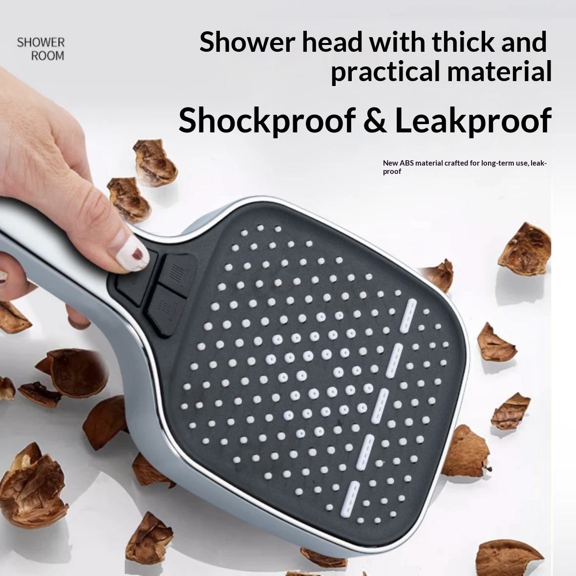 AquaShower – Hochdruck-Handbrausekopf