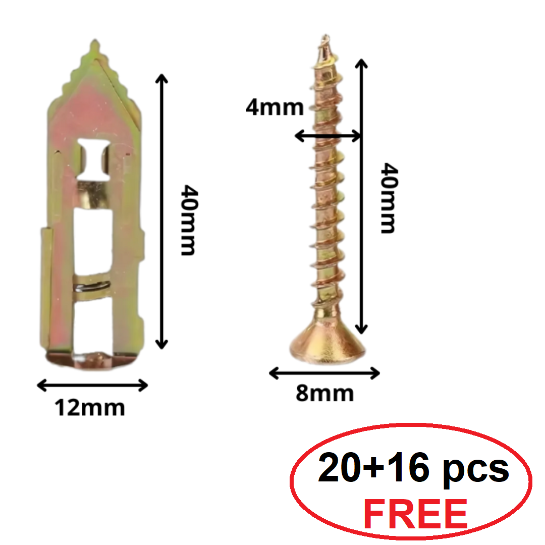 WallScrews Bohrfreie Wanddübel und Schrauben