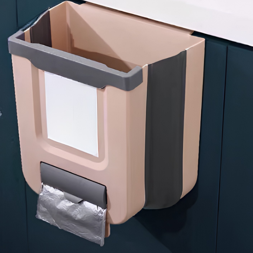 TrashHolder – Faltbarer Mülleimer-Halter für Schranktüren