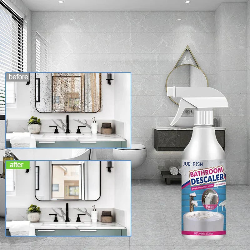DescalerSpray, Anwendungsbeispiel Waschbecken
