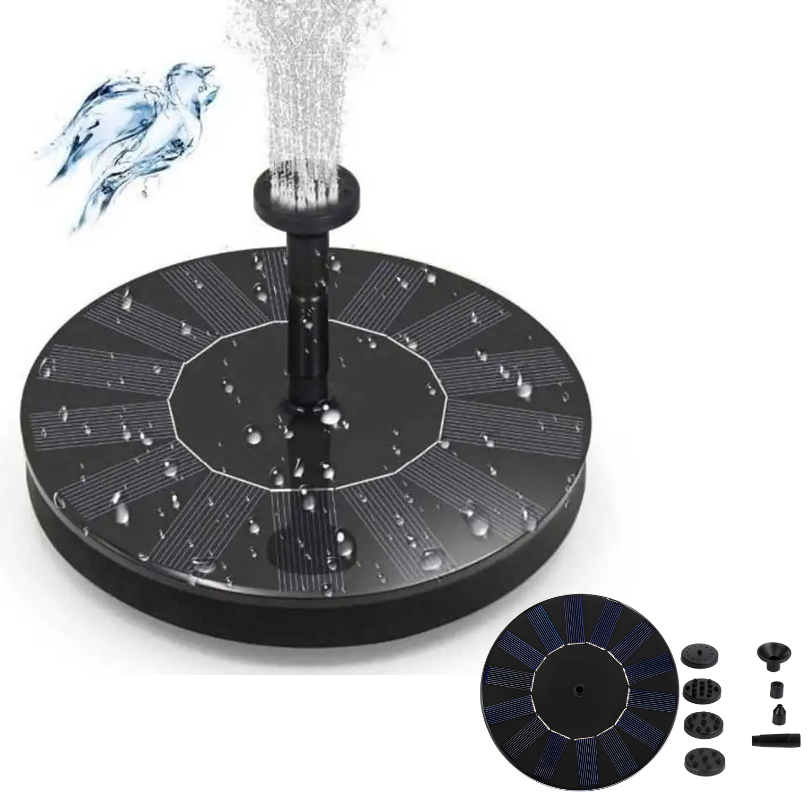 SolarFountain – Schwimmende Solar-Wasserpumpe für den Gartenbrunnen