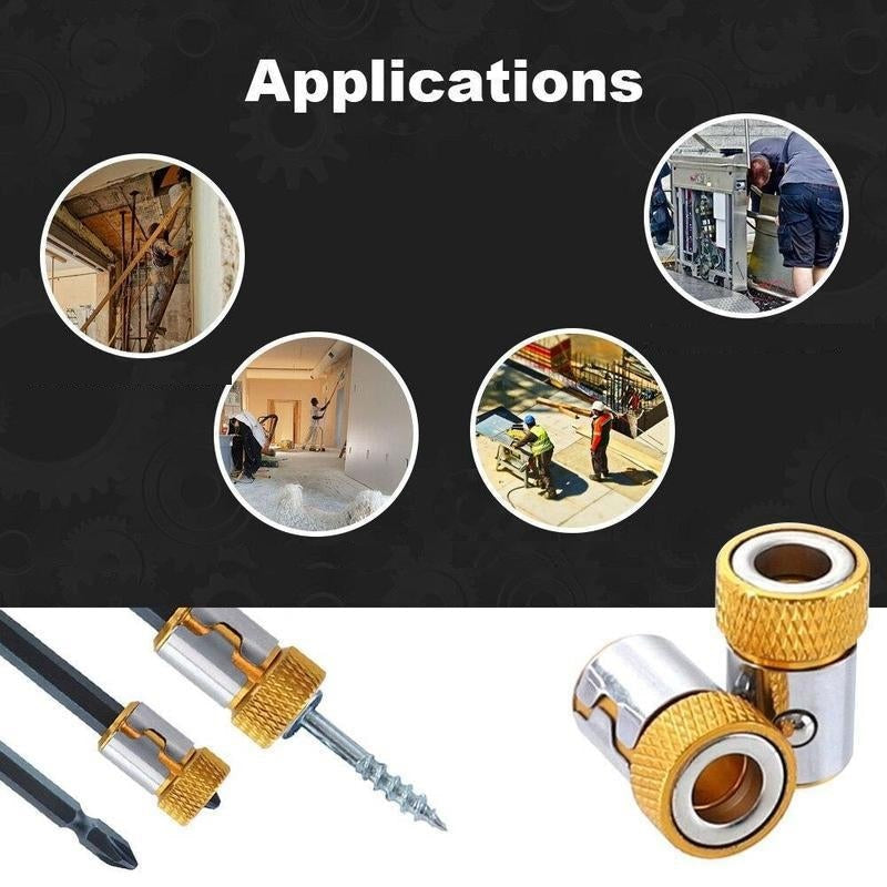 ScrewdriverTip Magnetischer Bithalter, Verstellbarer Ring 2er-Set