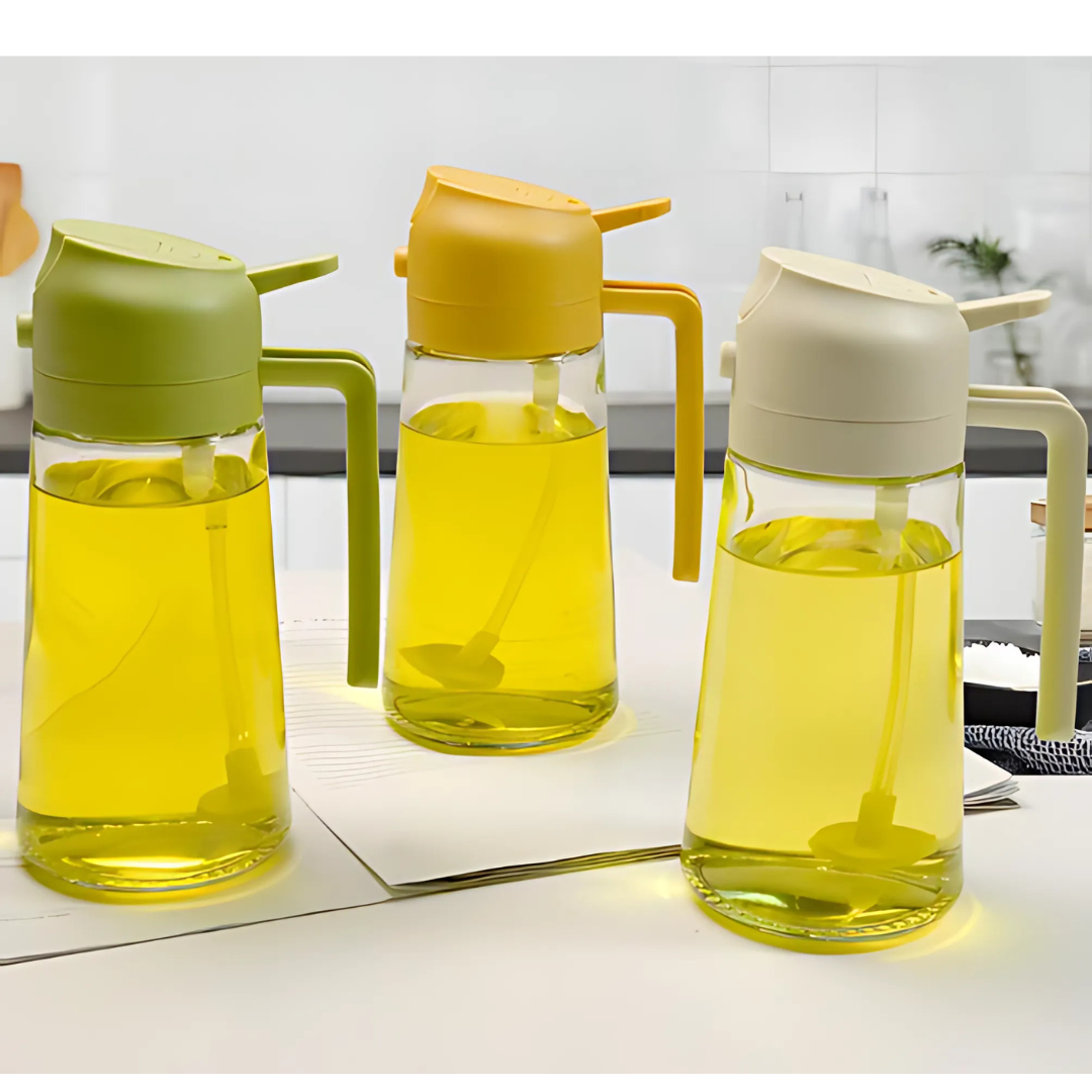 OilDispenser 2-in-1 Glasspender Zum Sprühen Und Gießen