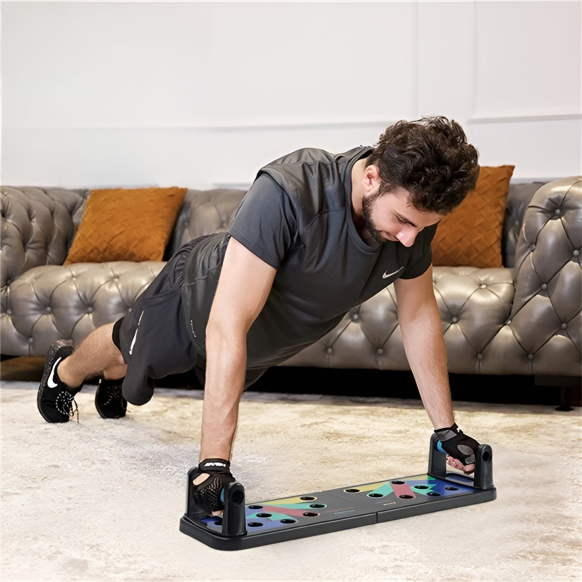 MuscleBoard Push-Up Trainingsbrett, Farbcodiertes System Faltbar