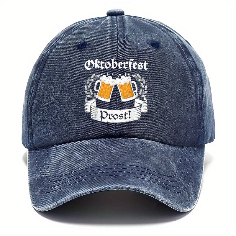 Oktoberfest Baseballcap Retro, Bierkrug-Print Unisex