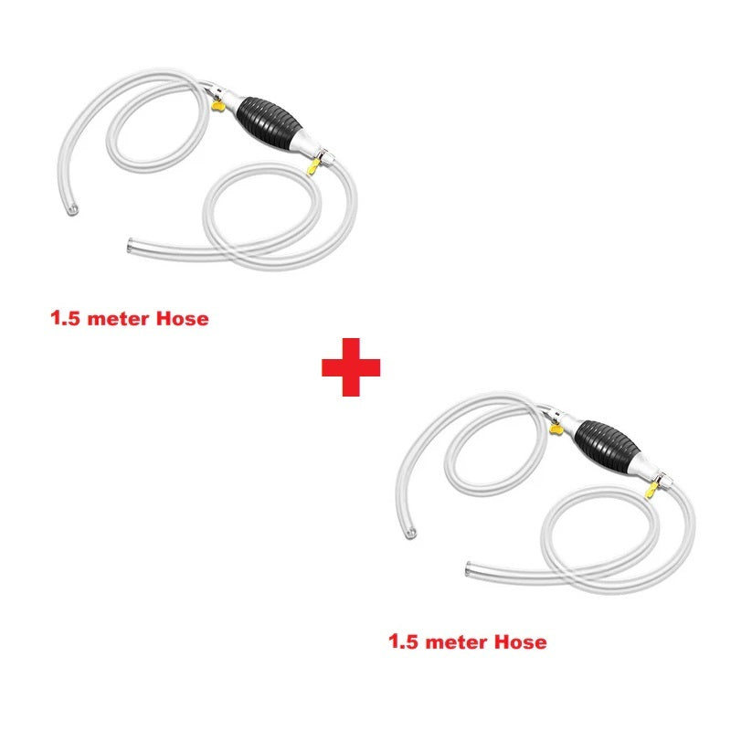TransferPump – Manuelle Siphon-Kraftstoffpumpe mit Schlauch, 2er Set