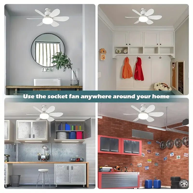 IlluminatedFan – 2-in-1 Kühlventilator mit LED-Licht, Fassungsmontage