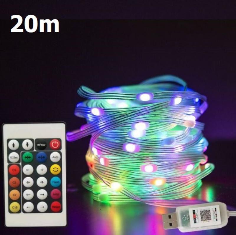 StringLight – Bunte LED Lichterkette mit Fernbedienung und Musikmodus