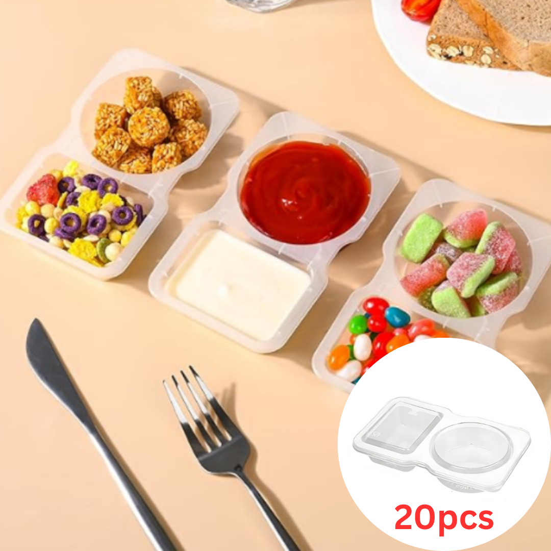 FoodContainer Dual-Abteil Snackbox