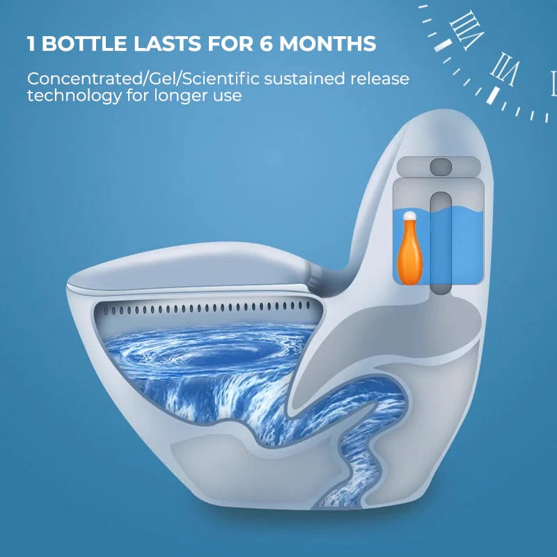 BowlingBubble Blauer Gel-Toilettenreiniger