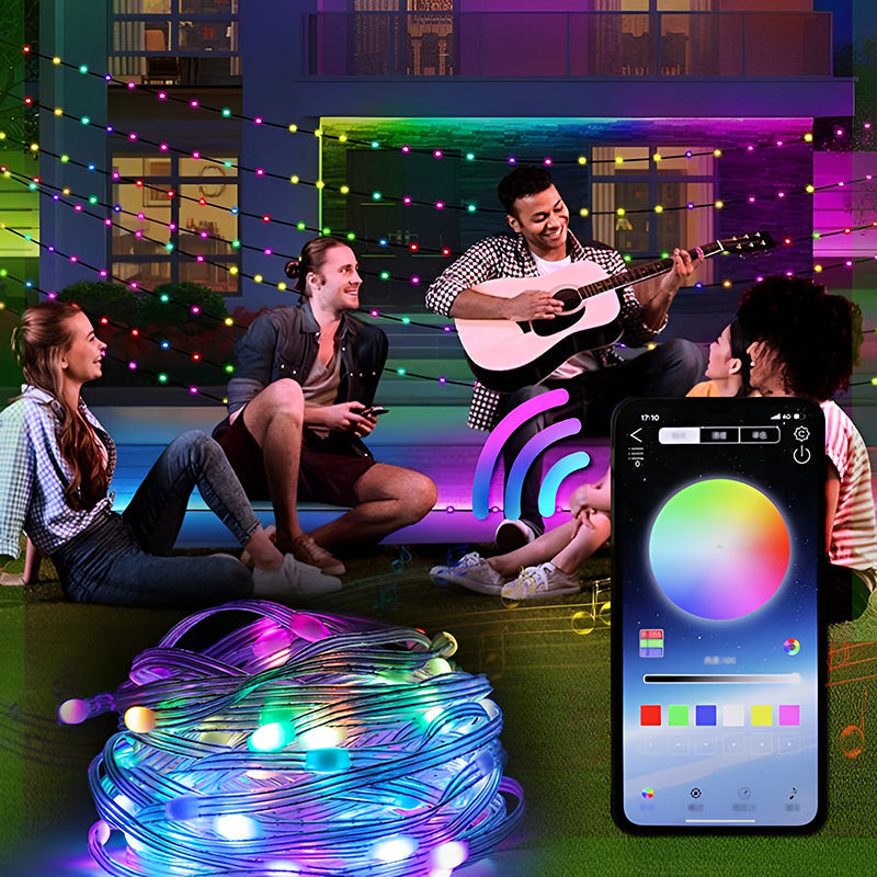 StringLight – Bunte LED Lichterkette mit Fernbedienung und Musikmodus