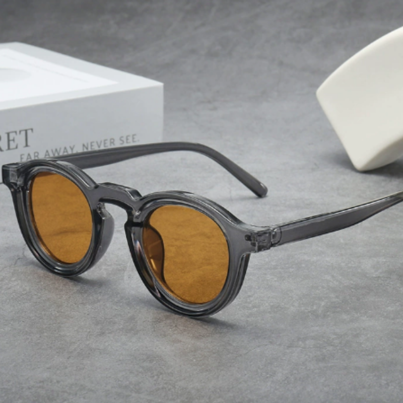 RetroSunglasses runder Rahmen Detail