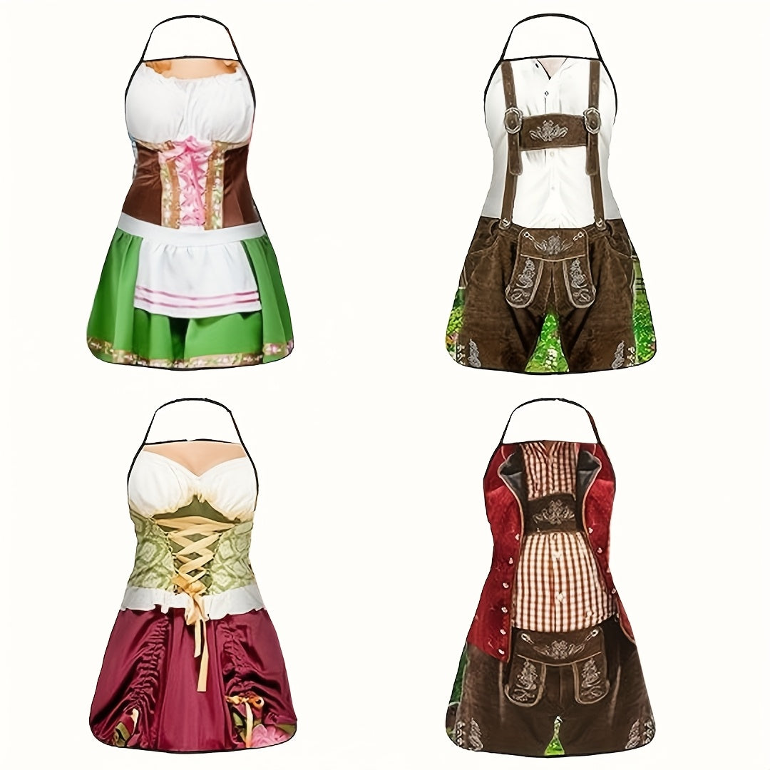 Oktoberfest Schürzen-Set Damen & Herren, Grillschürze 4-teilig