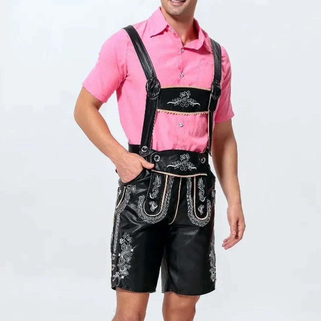 Lederhose Herren Oktoberfest, Trachten Lederhose Bayerischer Stil