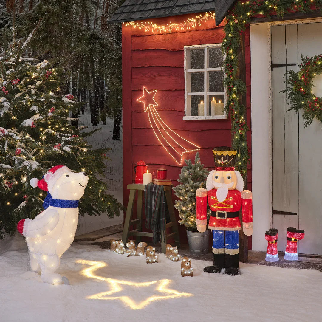 LED-Stableuchten Weihnachtsstiefel – 2er Set