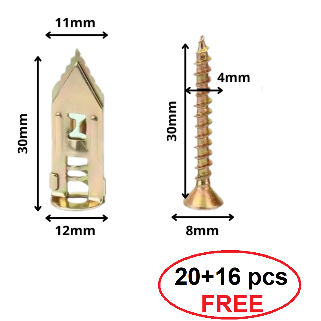 WallScrews Bohrfreie Wanddübel und Schrauben