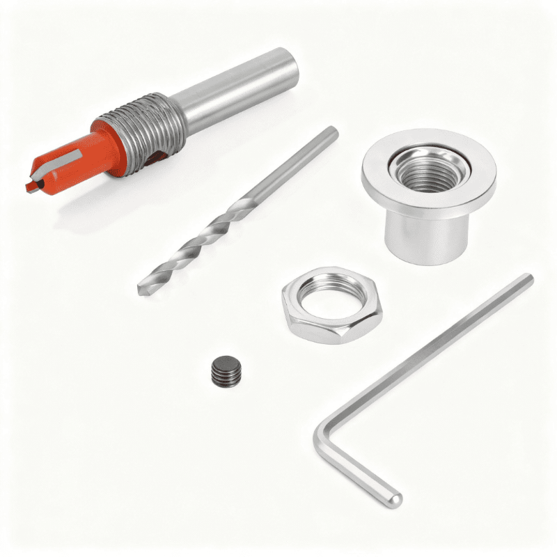 DrillGuide – Selbstzentrierende Bohrhilfe für exakte Löcher