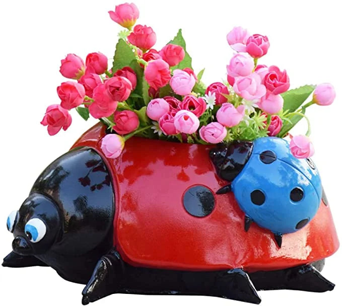 LadybugPot – Bunter Blumentopf mit Drainagesystem