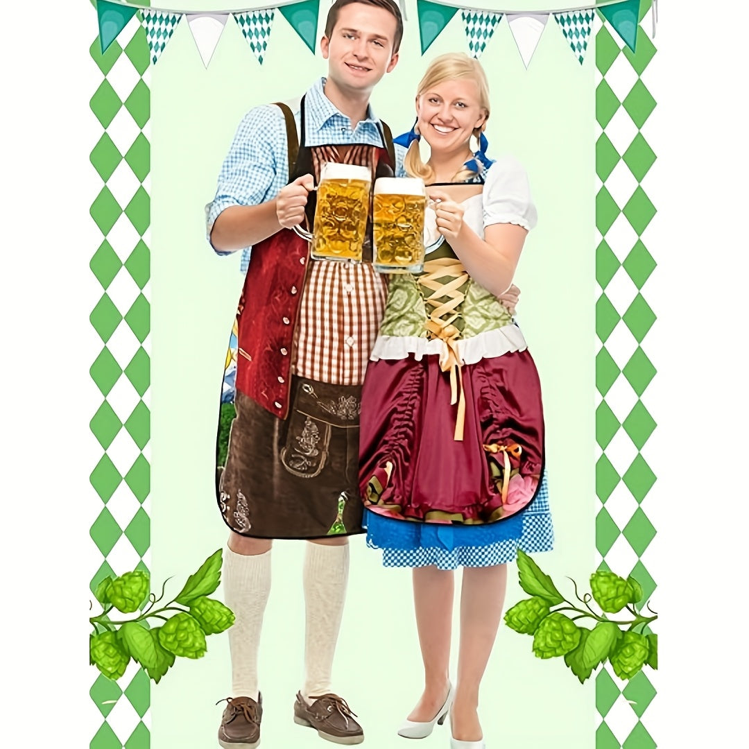 Oktoberfest Schürzen-Set Damen & Herren, Grillschürze 4-teilig