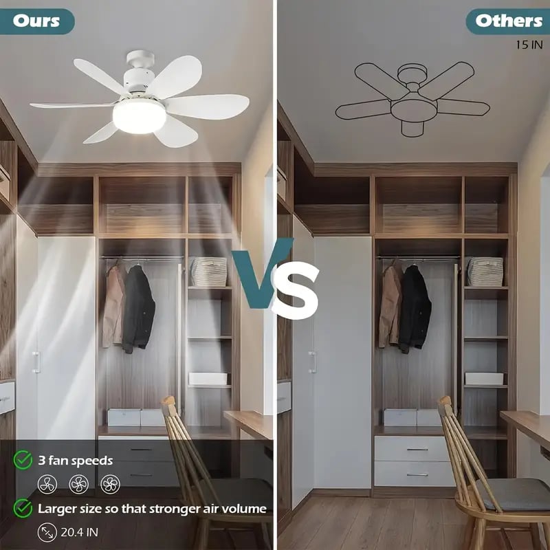 IlluminatedFan – 2-in-1 Kühlventilator mit LED-Licht, Fassungsmontage