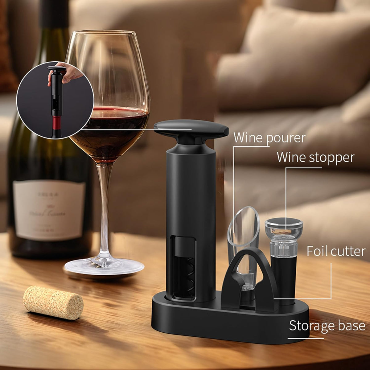 BottleCorkscrew – Handlicher Flaschenöffner mit Korkenzieher