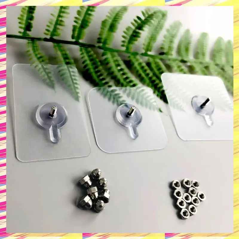 Selbstklebende Haken ohne Bohren – Transparent, 20er Set