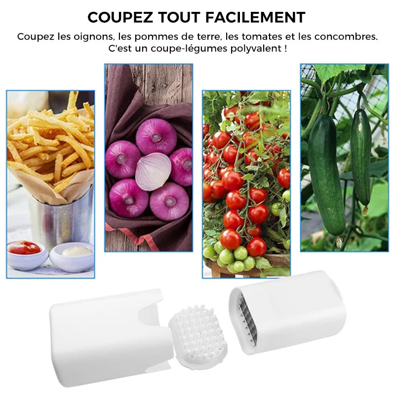 VeggieChopper Edelstahl Gemüsezerkleinerer