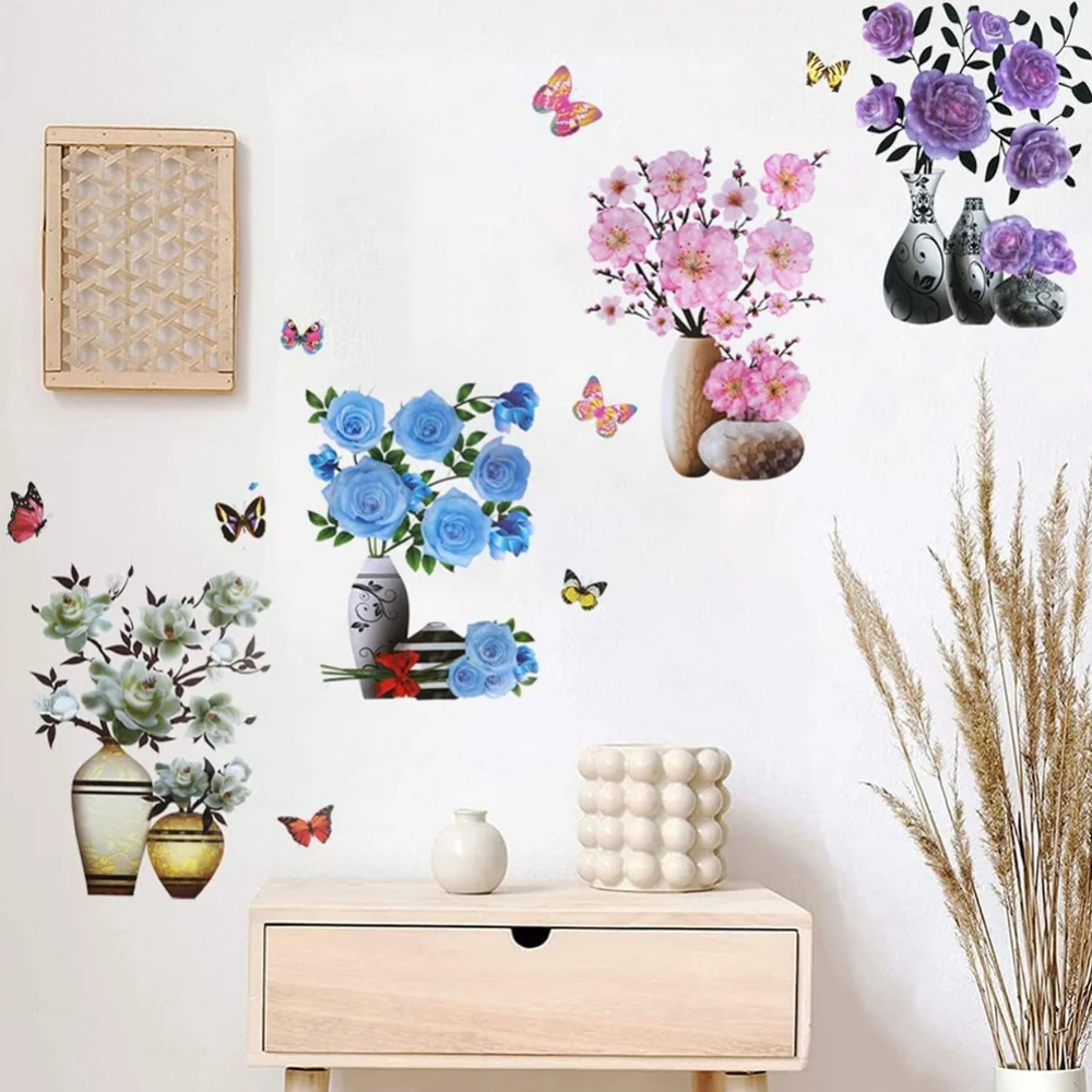 FloralSticker Blumenaufkleber Set