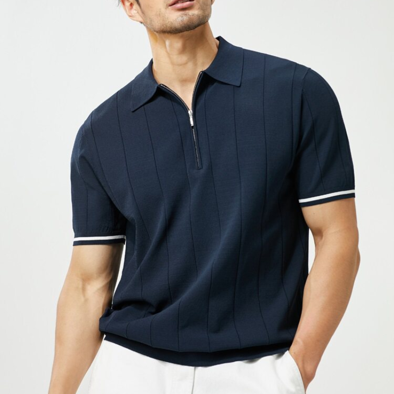 CuffPolo Herren-Poloshirt, Detailansicht
