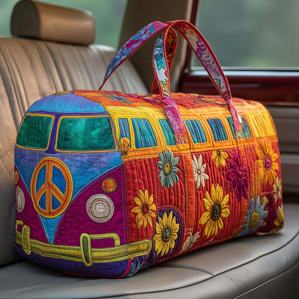 FloraVoyage Reisetasche gestepptes Blumenmuster