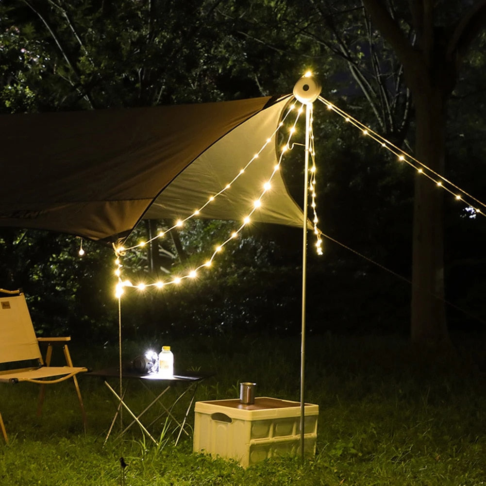 Tragbare LED-Lichterkette Wasserdicht – Wiederaufladbar