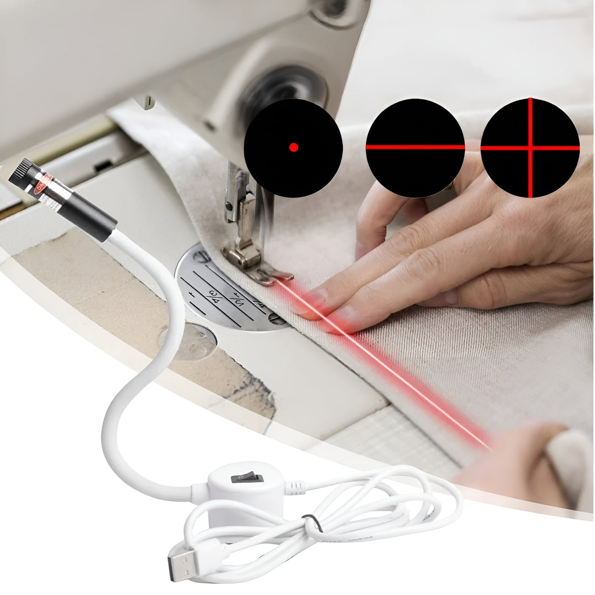 SewingLight LED Nählicht Magnetisch, Flexibler Schwanenhals