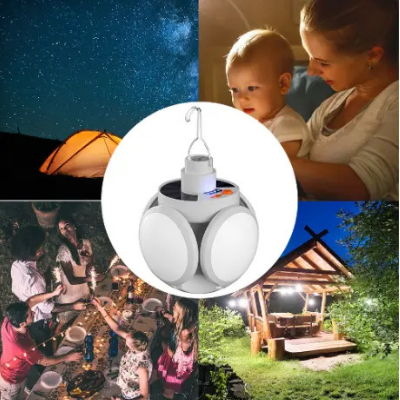 SolarLamp – Tragbare Solar LED Faltpaneel-Notlampe