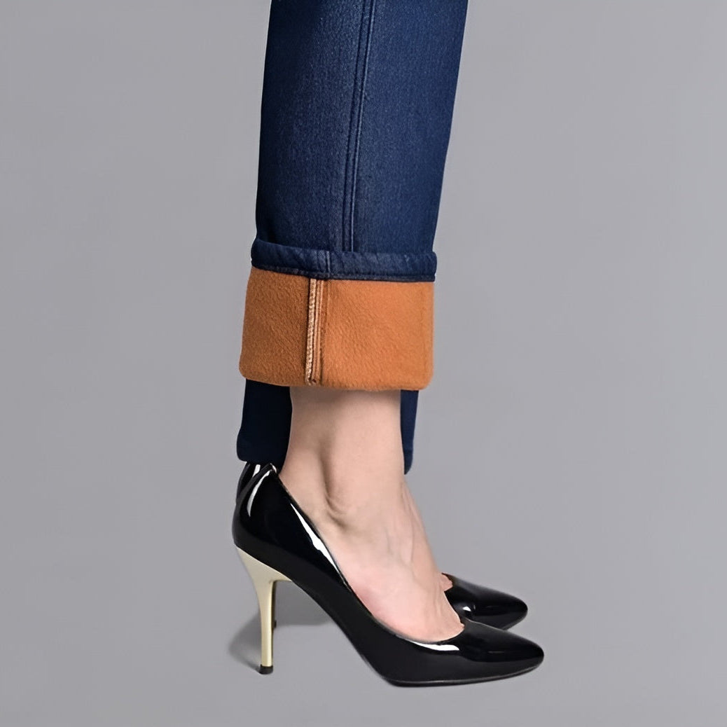 CasualJeans Stretch-Jeans Mit Hoher Taille Und Geradem Bein