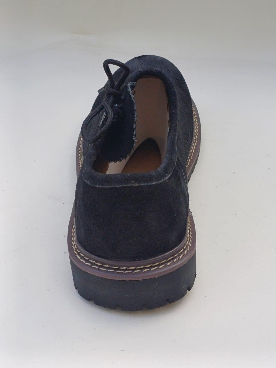 Haferlschuhe Herren Oktoberfest, Trachtenschuhe Wildleder Schwarz