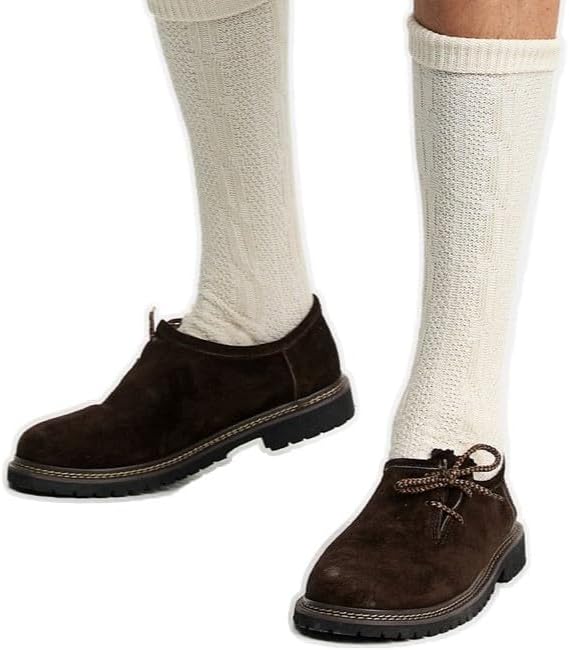 Haferlschuhe Herren Oktoberfest, Trachtenschuhe Leder Dunkelbraun