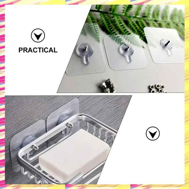 Selbstklebende Haken ohne Bohren – Transparent, 20er Set