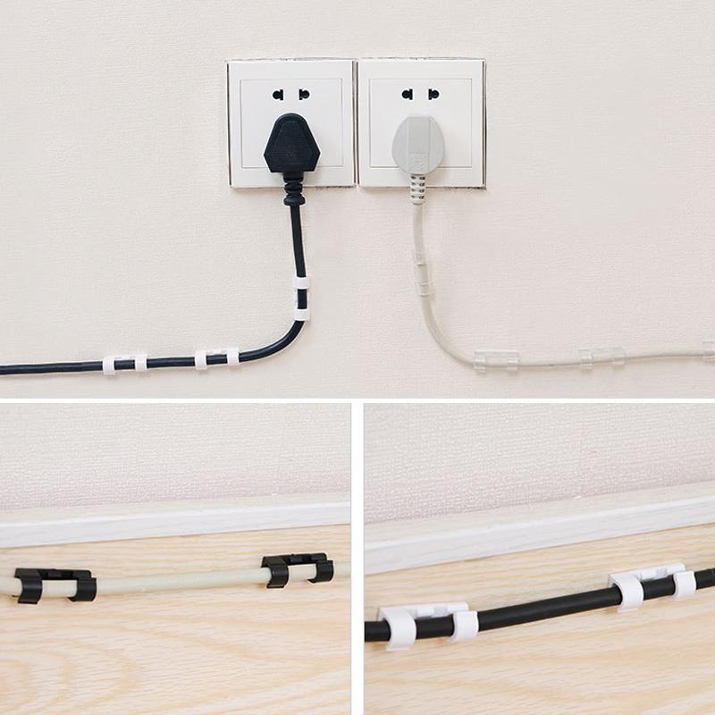 WireClamps an der Wand