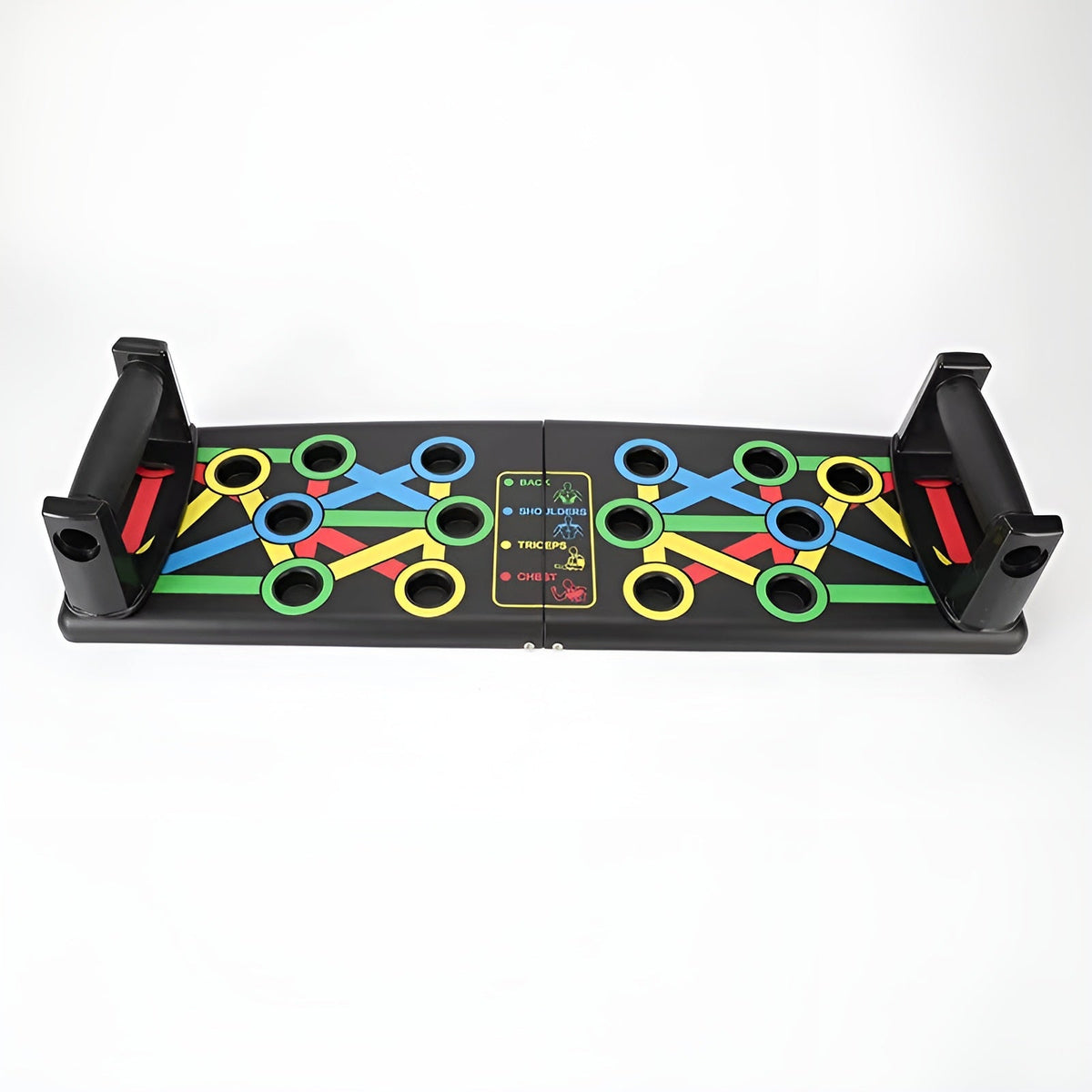 MuscleBoard Push-Up Trainingsbrett, Farbcodiertes System Faltbar