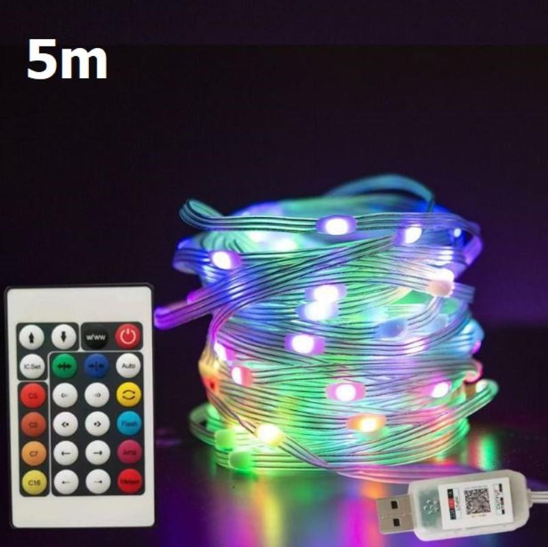 StringLight – Bunte LED Lichterkette mit Fernbedienung und Musikmodus