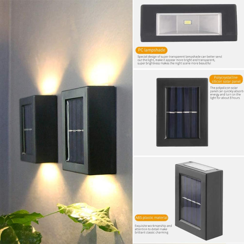 WallLight – Solarbetriebene LED Wandleuchte, Doppelt Beschattet