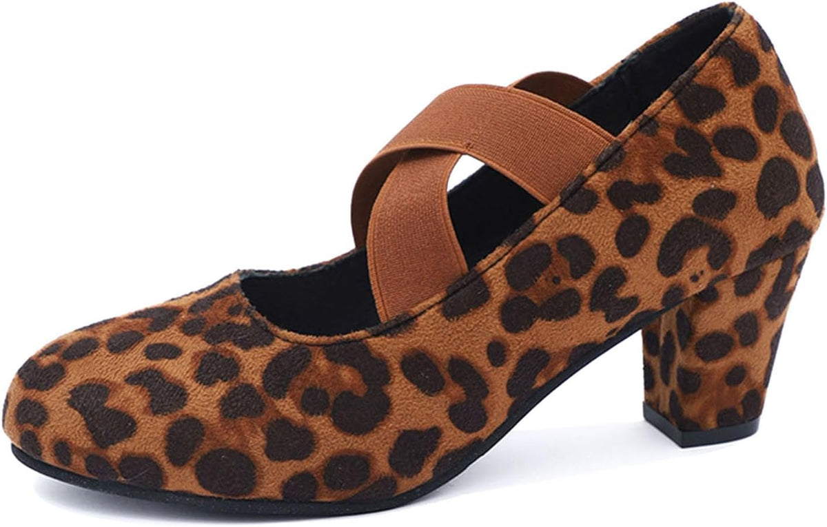 Trachtenschuhe Damen Oktoberfest, Samt Pumps mit Kreuzband