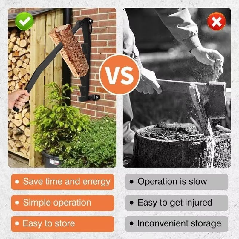WoodChopper Kerben zum Festhalten der Stämme