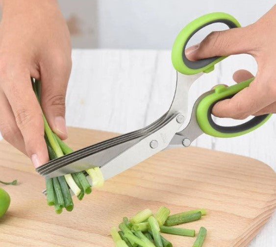KitchenScissors 5-Klingen Küchenschere Für Kräuter Und Salat