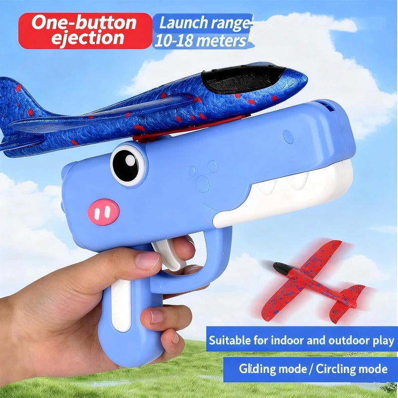 DinoBlaster – Dinosaurier-Flugzeug-Launcher für Kinder